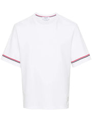 Thom Browne Men Rwb Stripe T-Shirt