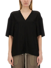 Rick Owens Women V-Neck T-Shirt