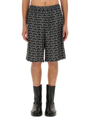 Burberry Men All Over Print Bermuda Shorts