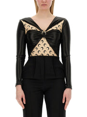 Marine Serre Women Draped Bodysuit