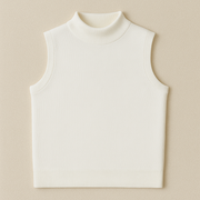 Knit Sleeveless Turtleneck