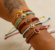 Handmade Woven Sport Bracelet Nylon Rope Adjustable Inspirational Gift
