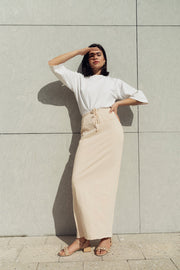 STRAIGHT JERSEY SKIRT