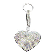 Bling Heart Bag Charm Key Chain Keychain