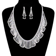 Rhinestone Crystal Bib Necklace