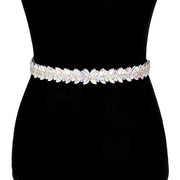 Crystal Sash Ribbon Bridal Wedding Belt Headband