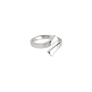 Solid 14k White Gold Smooth Divided Toe Ring