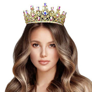 Round Teardrop Stone Accented Princess Tiara