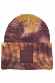 C.C Women's Tie Dye Beanie Hats With Rubber Patch