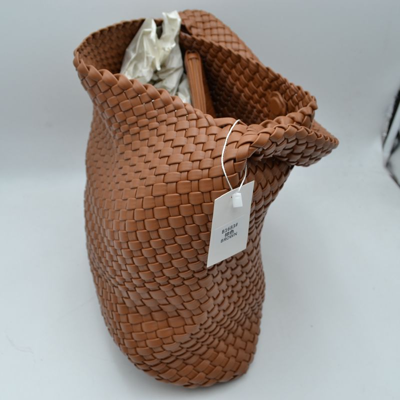 Woven Intrecciato Hobo Bag with Integrated Shoulder Strap