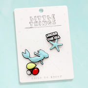 3PCS - Mermaid Under the Sea Starfish Brooch Set