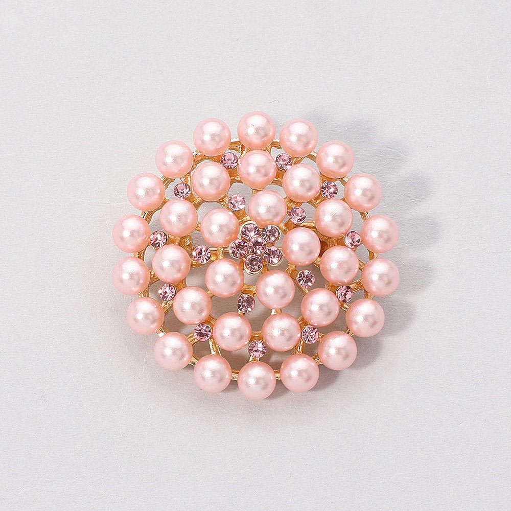 Rhinestone Pointed Pearl Pin Brooch / Pendant