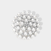 Rhinestone Pointed Pearl Pin Brooch / Pendant