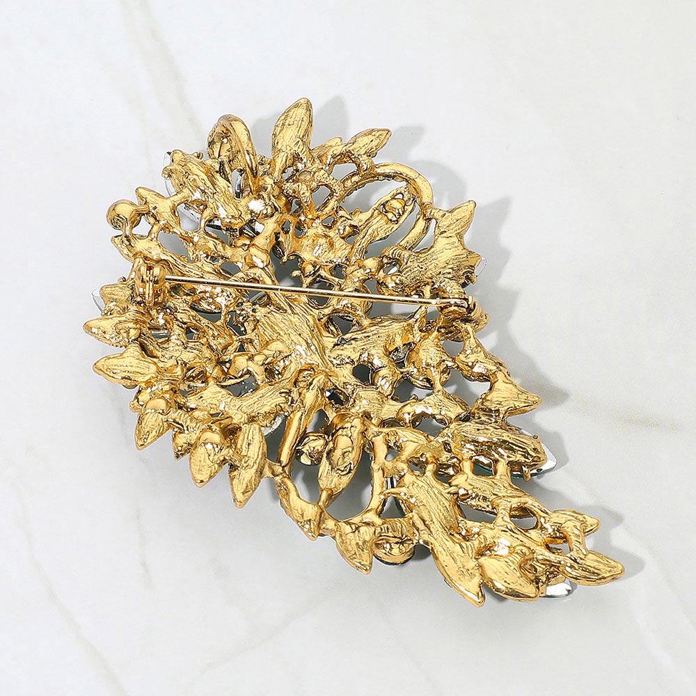 Women's Crystal Bouquet Pin Brooch / Pendant