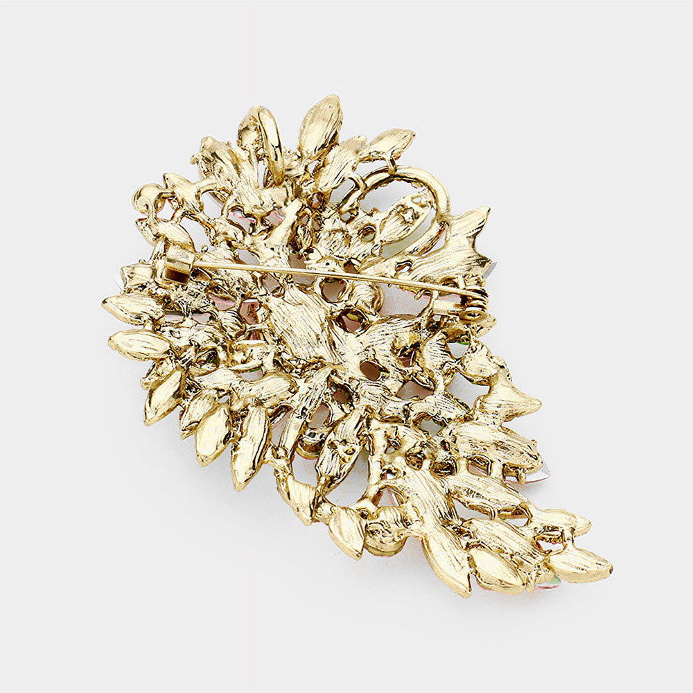 Women's Crystal Bouquet Pin Brooch / Pendant