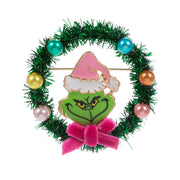 Holiday Grinch Wreath Pin Brooch