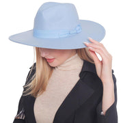 Bow Band Pointed Solid Panama Hat