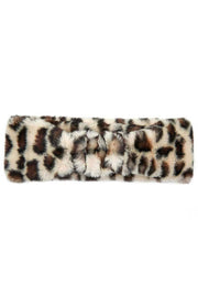 C.C Leopard Pattern Faux Fur Headwrap