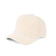 C.C Solid Corduroy Snapback Trucker Cap with Rope