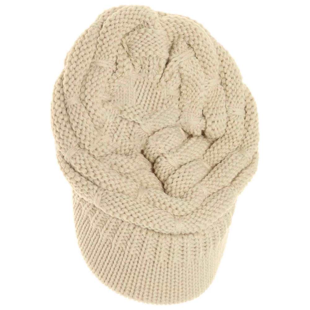 Ribbed Knit C.C Hat with Brim
