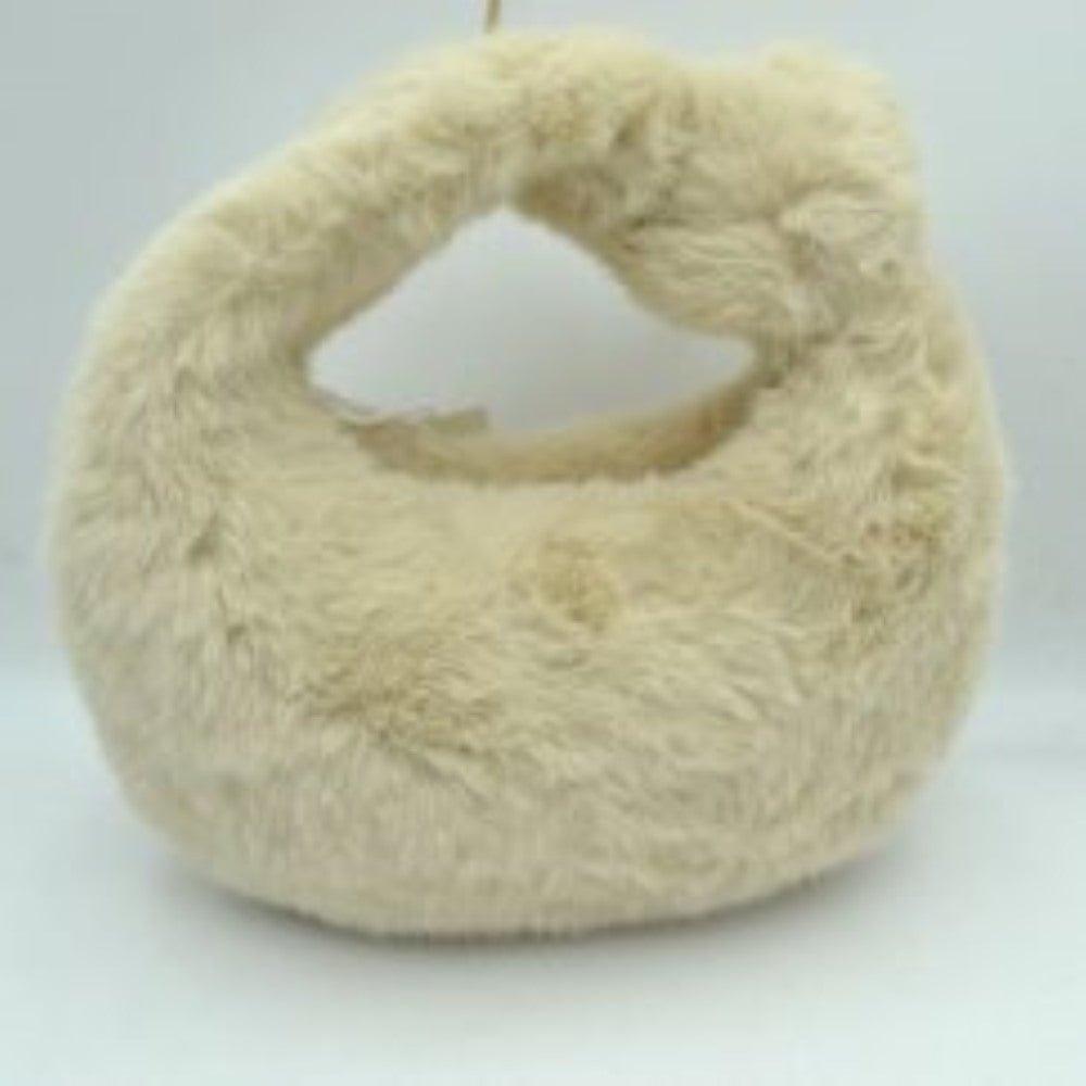 Structured Shoulder Bag with Long Double Straps and Clasp