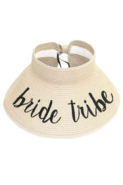 Bride Tribe Roll Up Paper Visor Hat