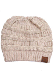 C.C Sequin Knitted Soft Beanie