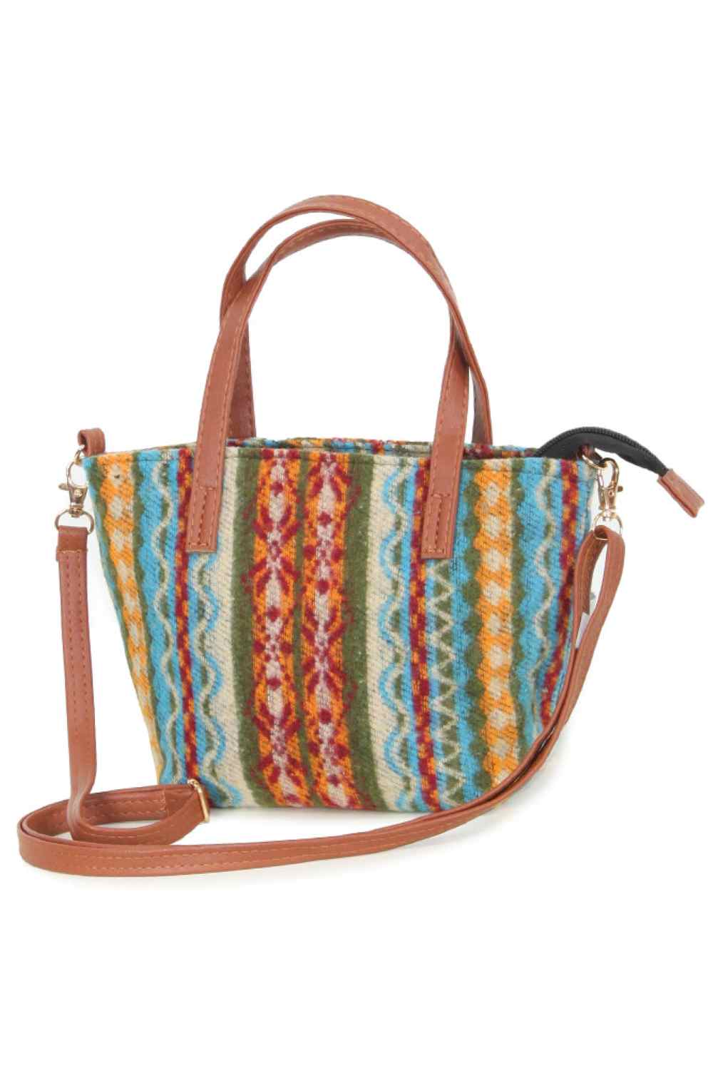 Ethnic Print Crossbody Bag