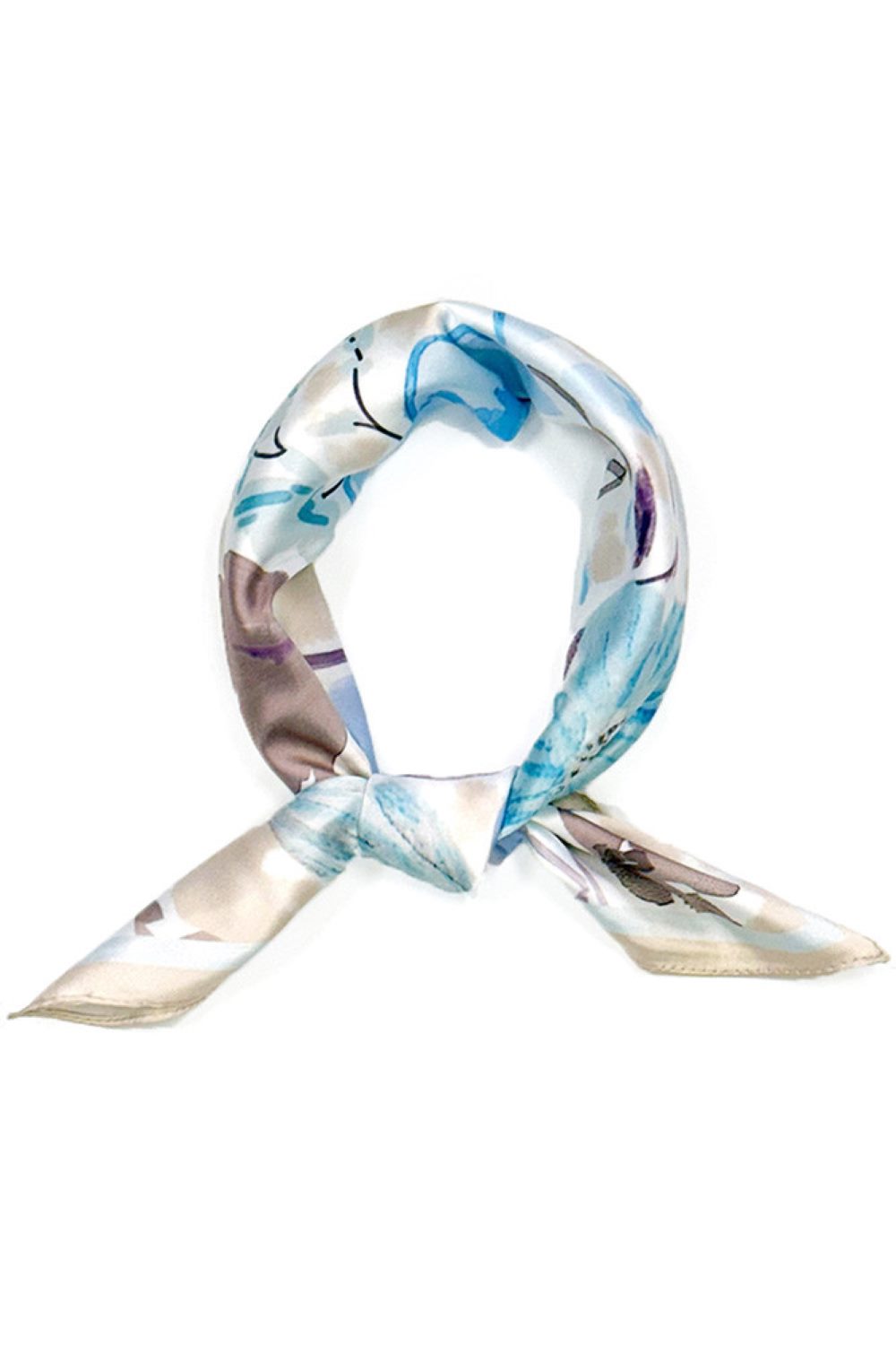 Floral Painting Print Bandana Summer Scarf
