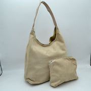 Slouchy Hobo Shoulder Bag with Removable Zipper Pouch