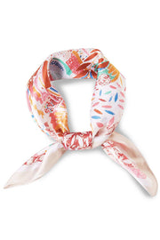 Multi Leaves Print Bandana Summer Scarf