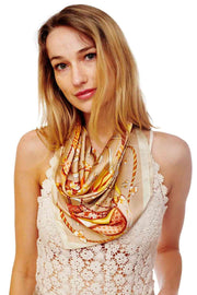 Multi Printed Silky Square Bandana