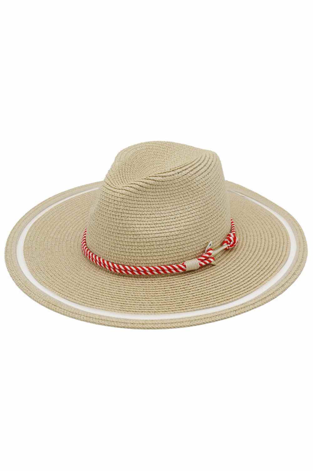 Nautical Rope with Anchor Detail Sheer Brim Sun Hat