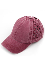 C.C WEAVON BASKET CRISS-CROSS PONYCAP