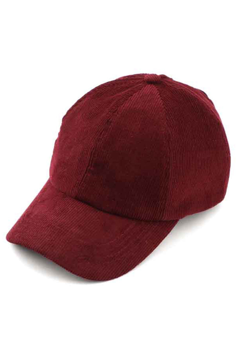 Corduroy Criss-cross Pony Cap