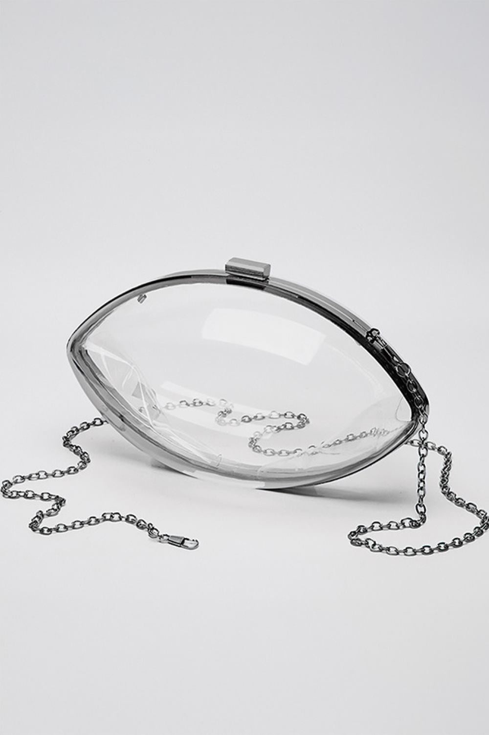 Clear Acrylic Football Stadium clutch Bag