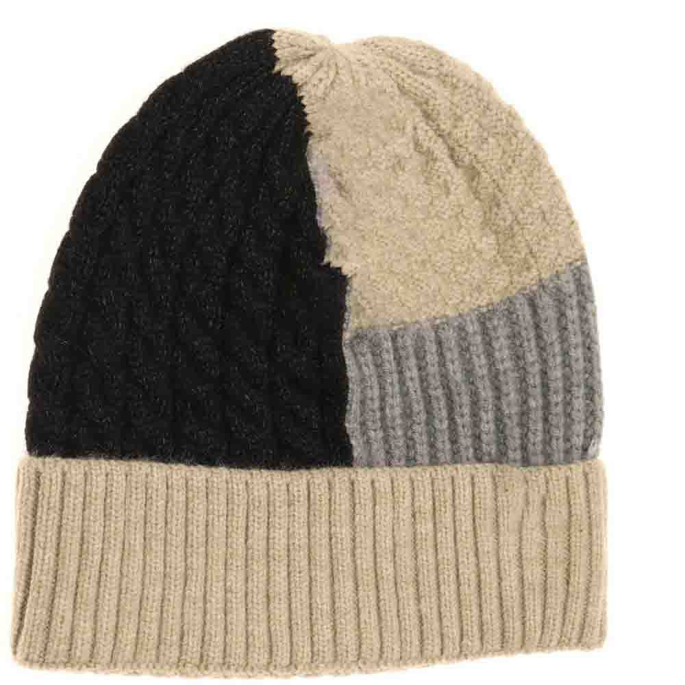 Tri-Color Cuff C.C Beanie