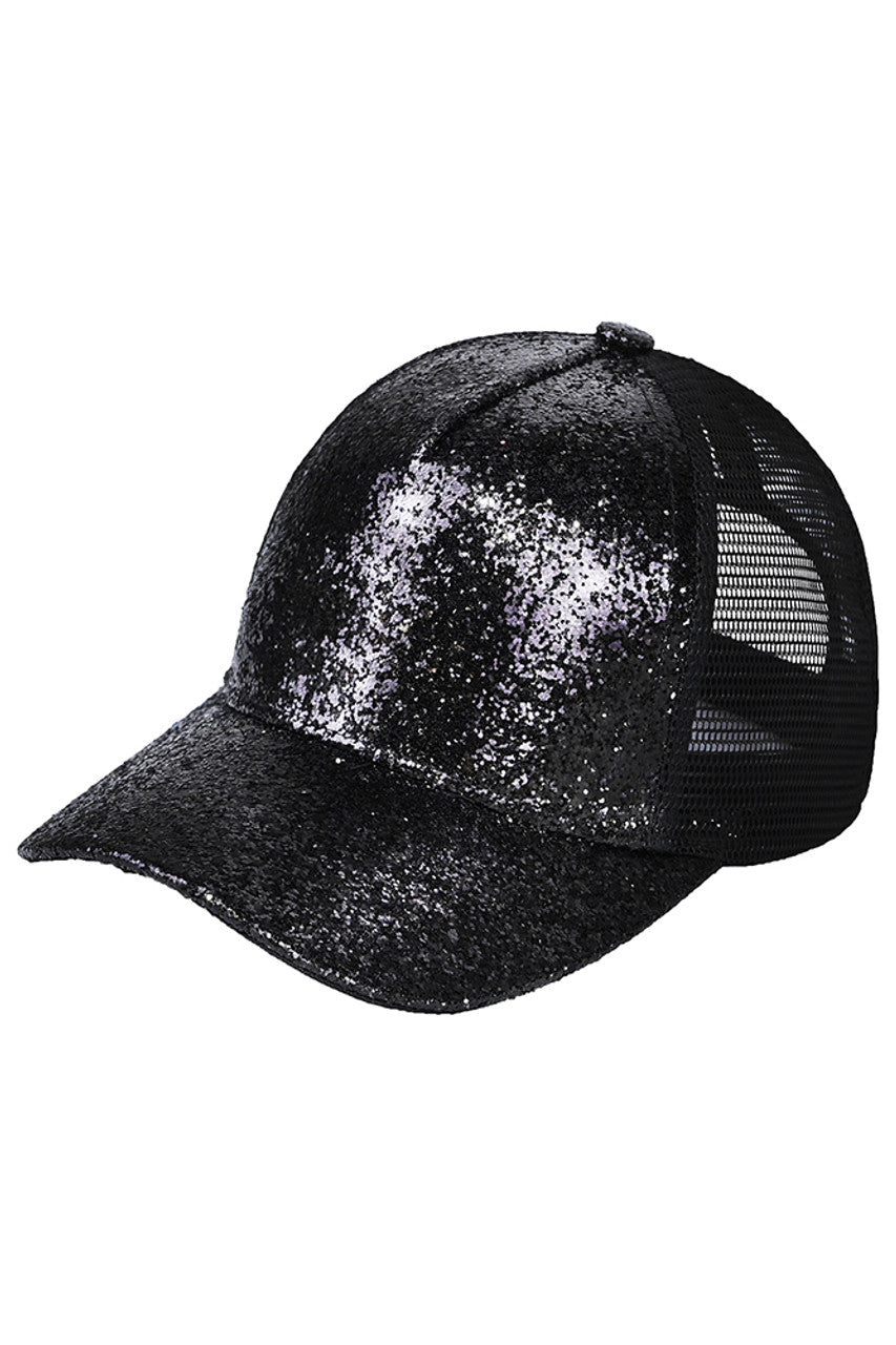 C.C Women's Glitter Trucker Cap Hat