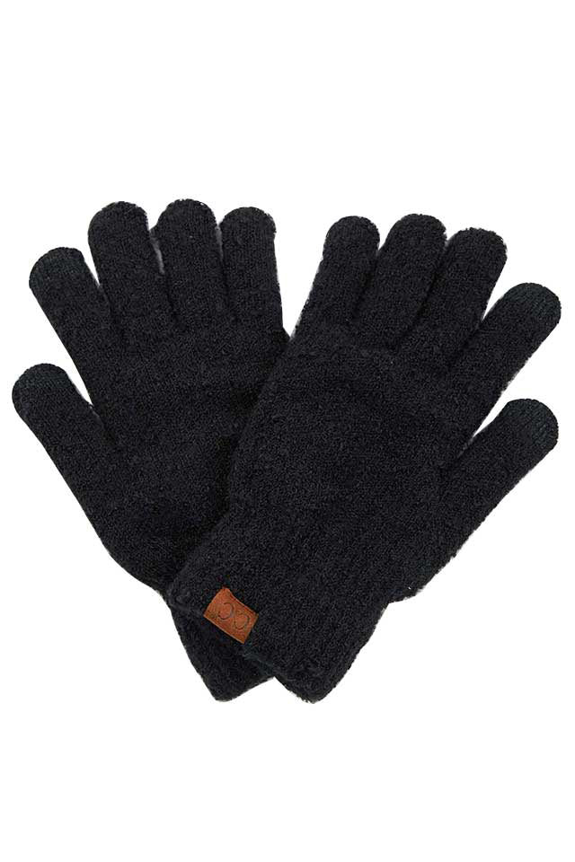C.C Solid Boucle Gloves