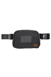 C.C American Flag Embroidery Patch Fanny Pack