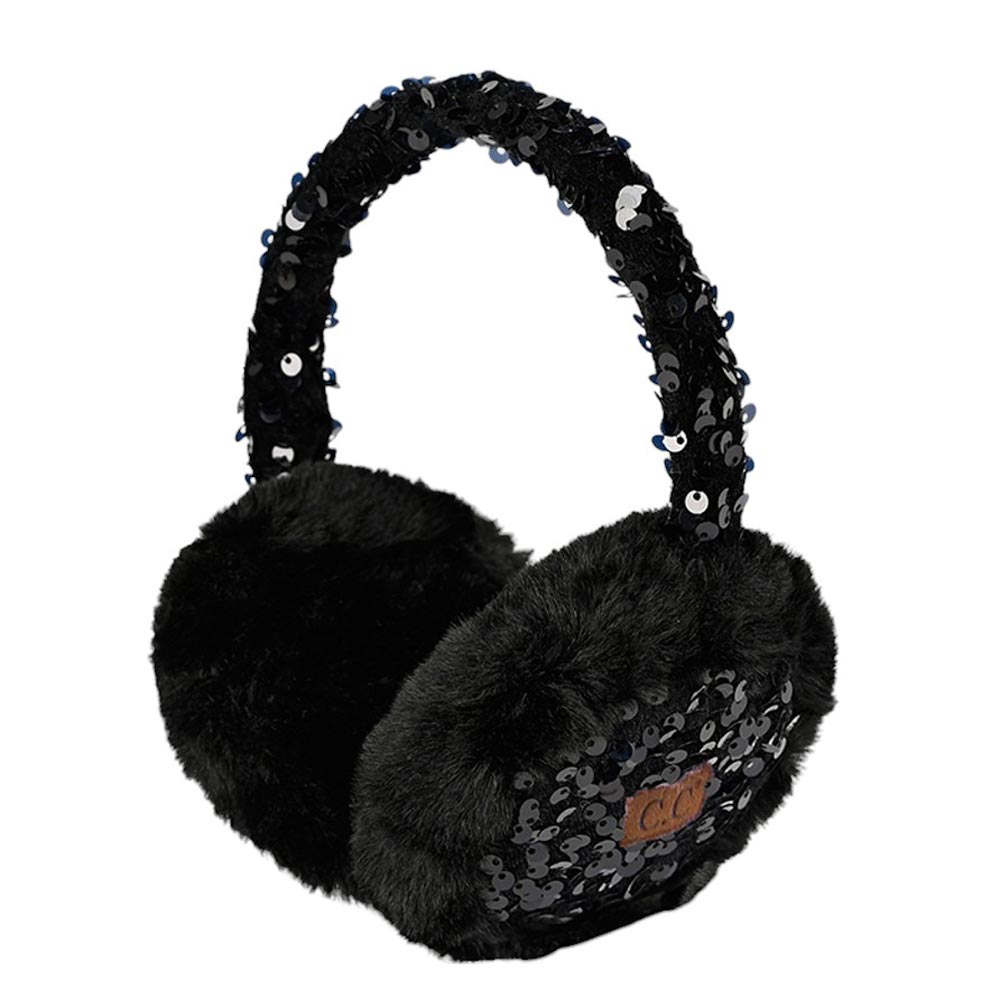 C.C Faux Fur Sequin Earmuff