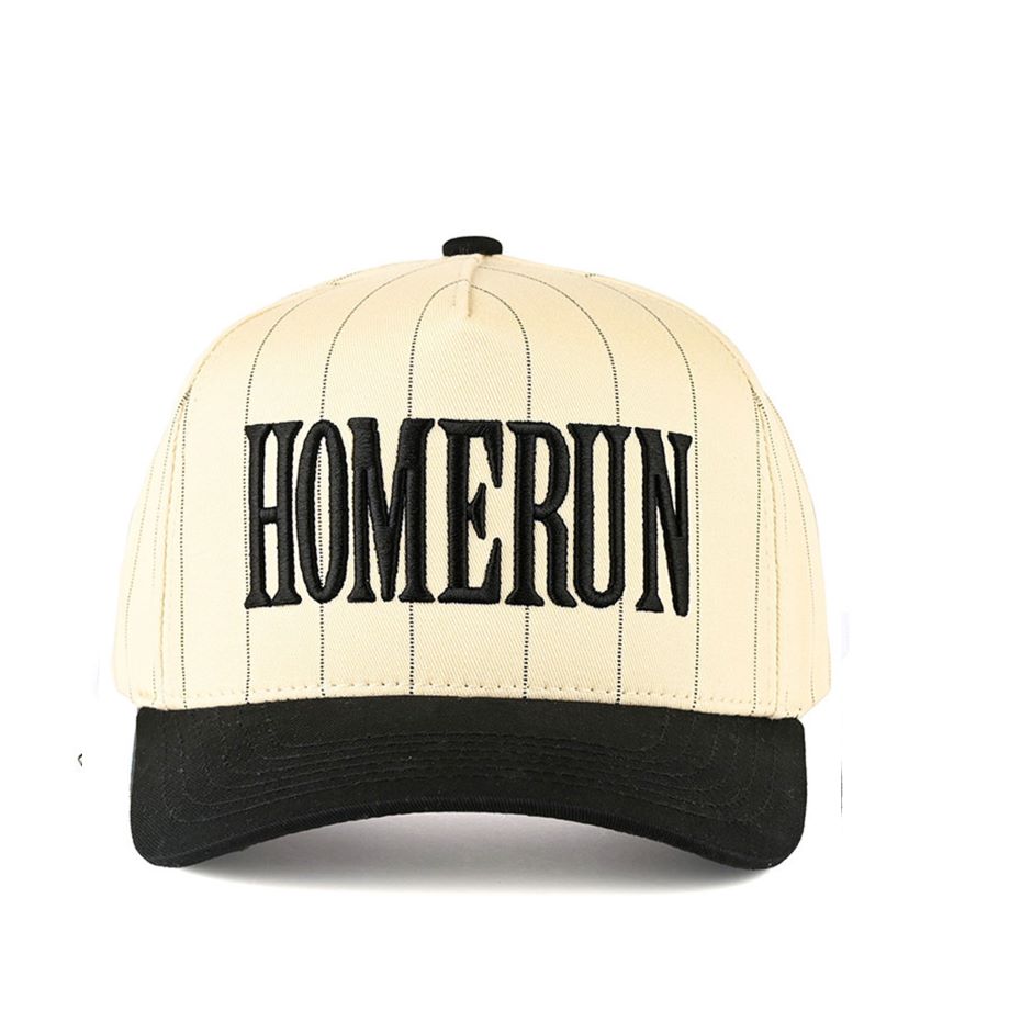 C.C Women's Home Run Letter Stripe Two Tone Trucker Cap Hat