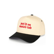 C.C PUT IT ON SANTA'S TAB Letter Christmas Theme Trucker Hat Baseball Cap