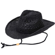 C.C Women's Paper Straw Open Weaved Cowboy Hat
