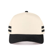 C.C Two Bold Stripes Side Two Tone Trucker Cap