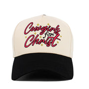 COWGIRLS FOR CHRIST Letter Five Panel Baseball Cap