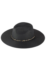 Confetti Braided Chain Band Summer Straw Hat