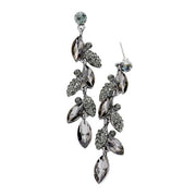 Crystal Marquise Cluster Drop Evening Earrings
