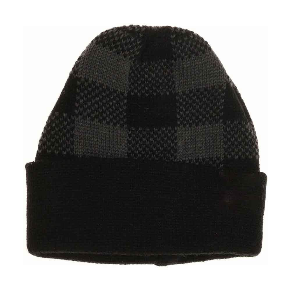 BABY Buffalo Plaid Cuff C.C Beanie