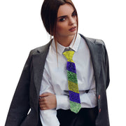 Mardi Gras Bling Neck Tie Necklace
